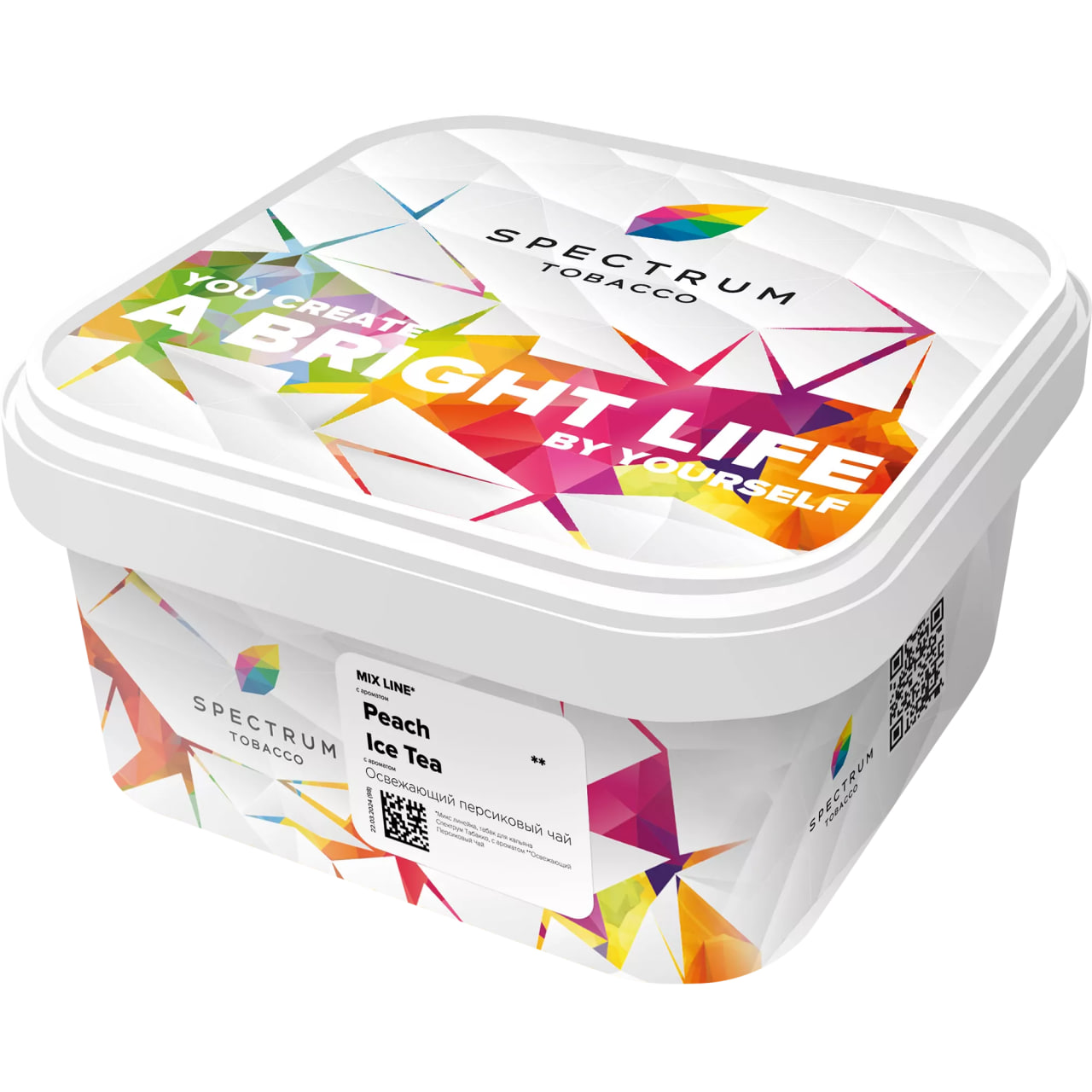 Табак для кальяна - SPECTRUM - PEACH ICE TEA ( с ароматом освежающий персиковый чай ) - 200 г - MIX