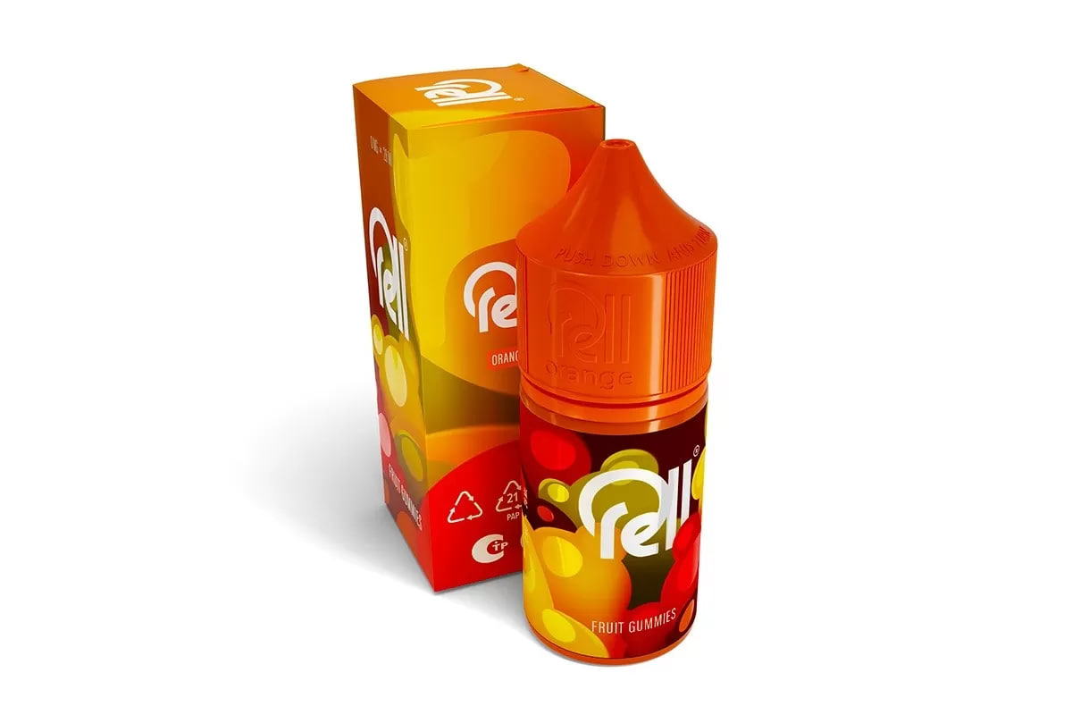 Жидкость для ЭСДН RELL ORANGE - Fruit Gummies ( с ароматом фруктовые мармеладки ) - 10 мл / 18 мг/см3