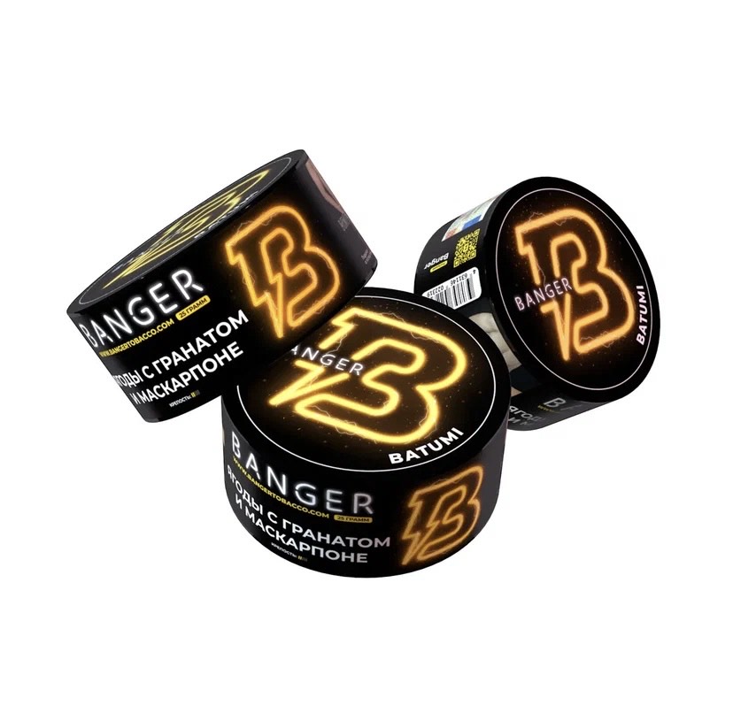 Табак для кальяна - Banger - Batumi - ( с ароматом Ягоды гранат сыр маскарпоне ) - 25 г