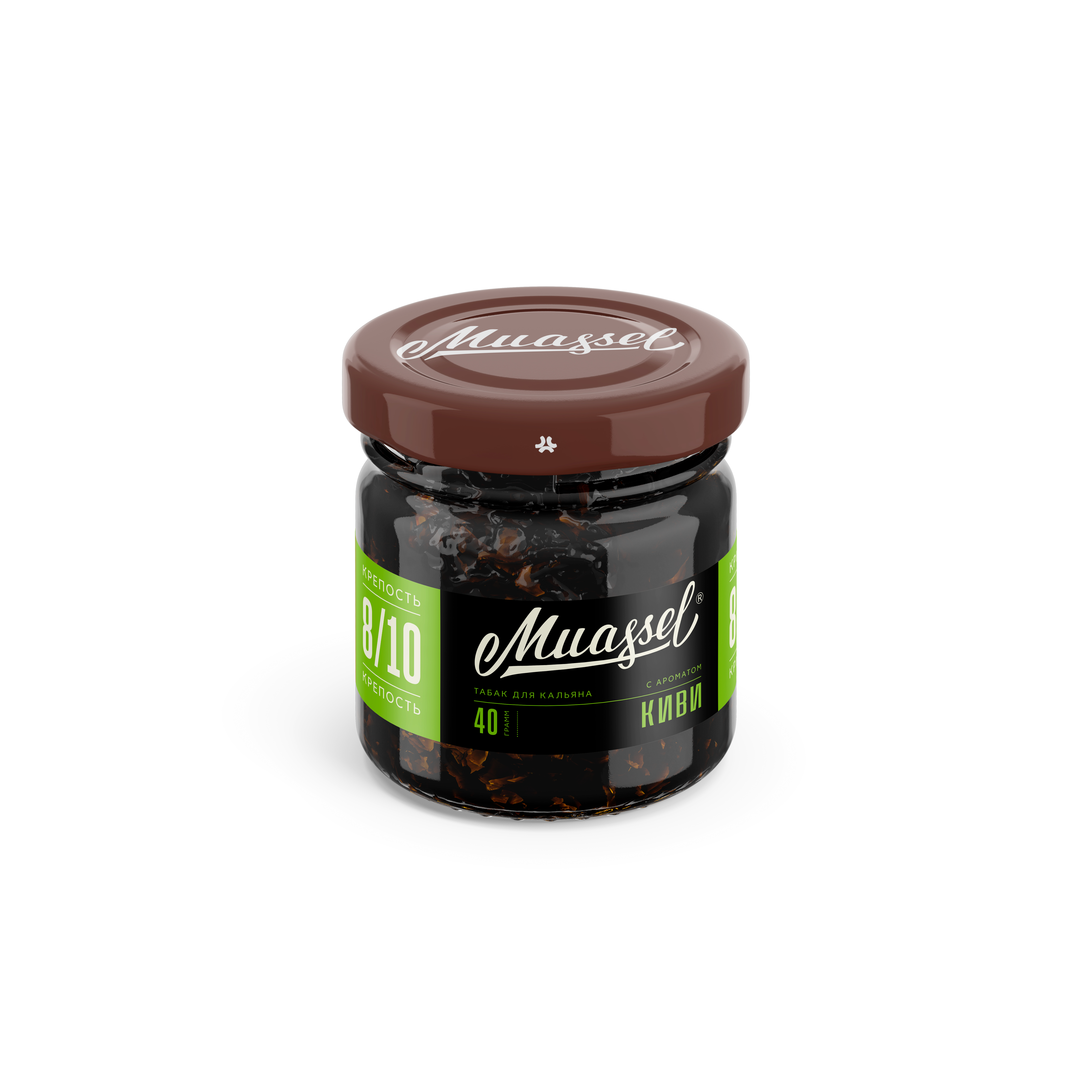 Табак для кальяна - Muassel extra strong 8/10 - Киви ( с ароматом киви ) - 40 г