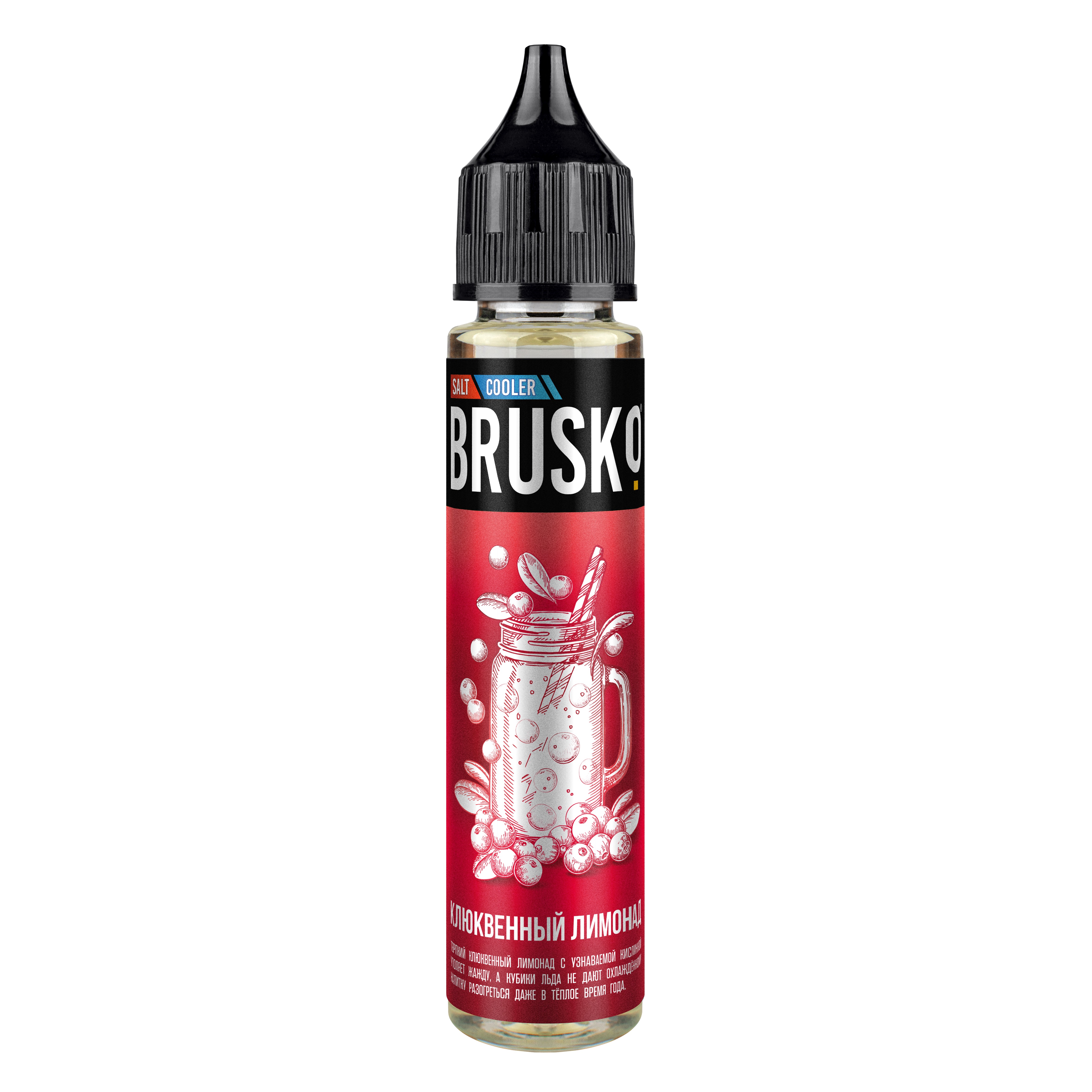 Жидкость - Brusko - Salt 50 - Клюквенный лимонад - 30 ml