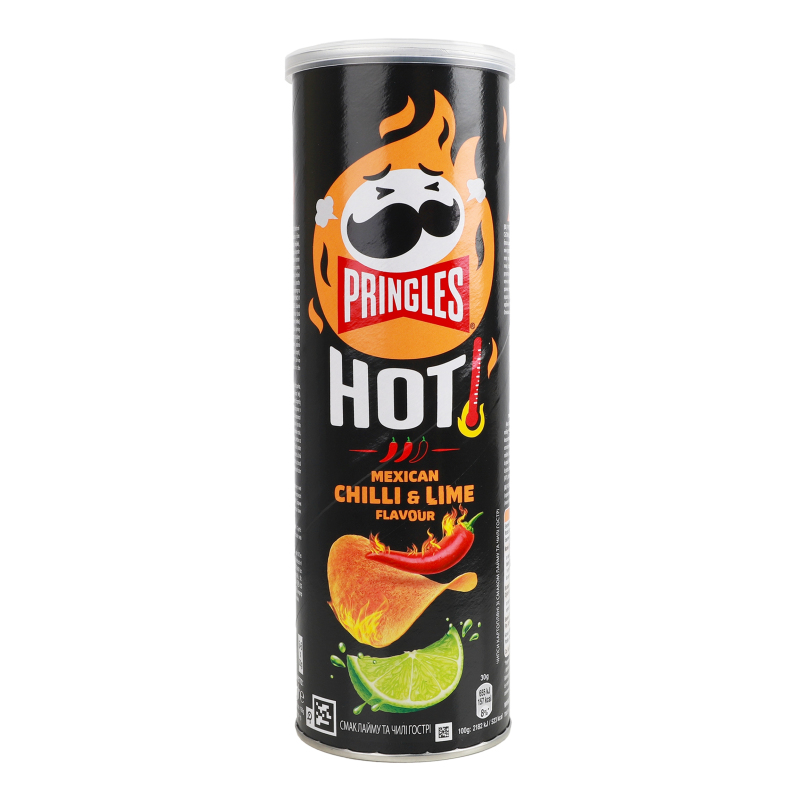 Чипсы Pringles HOT - Mexican (чили и лайм) - 160 г