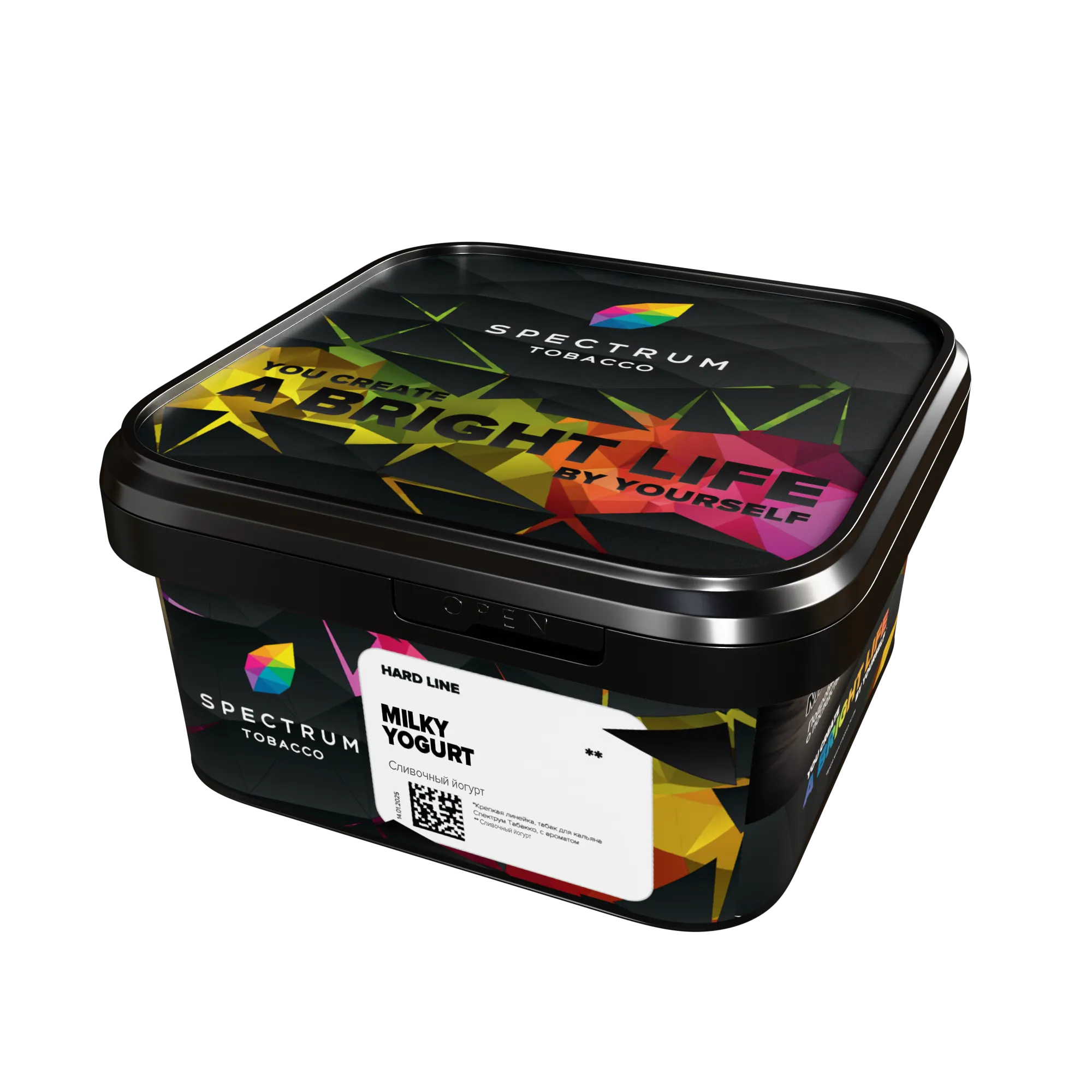 Табак для кальяна - SPECTRUM - MILKY YOGURT ( с ароматом сливочный йогурт ) - 200 г - HARD LINE