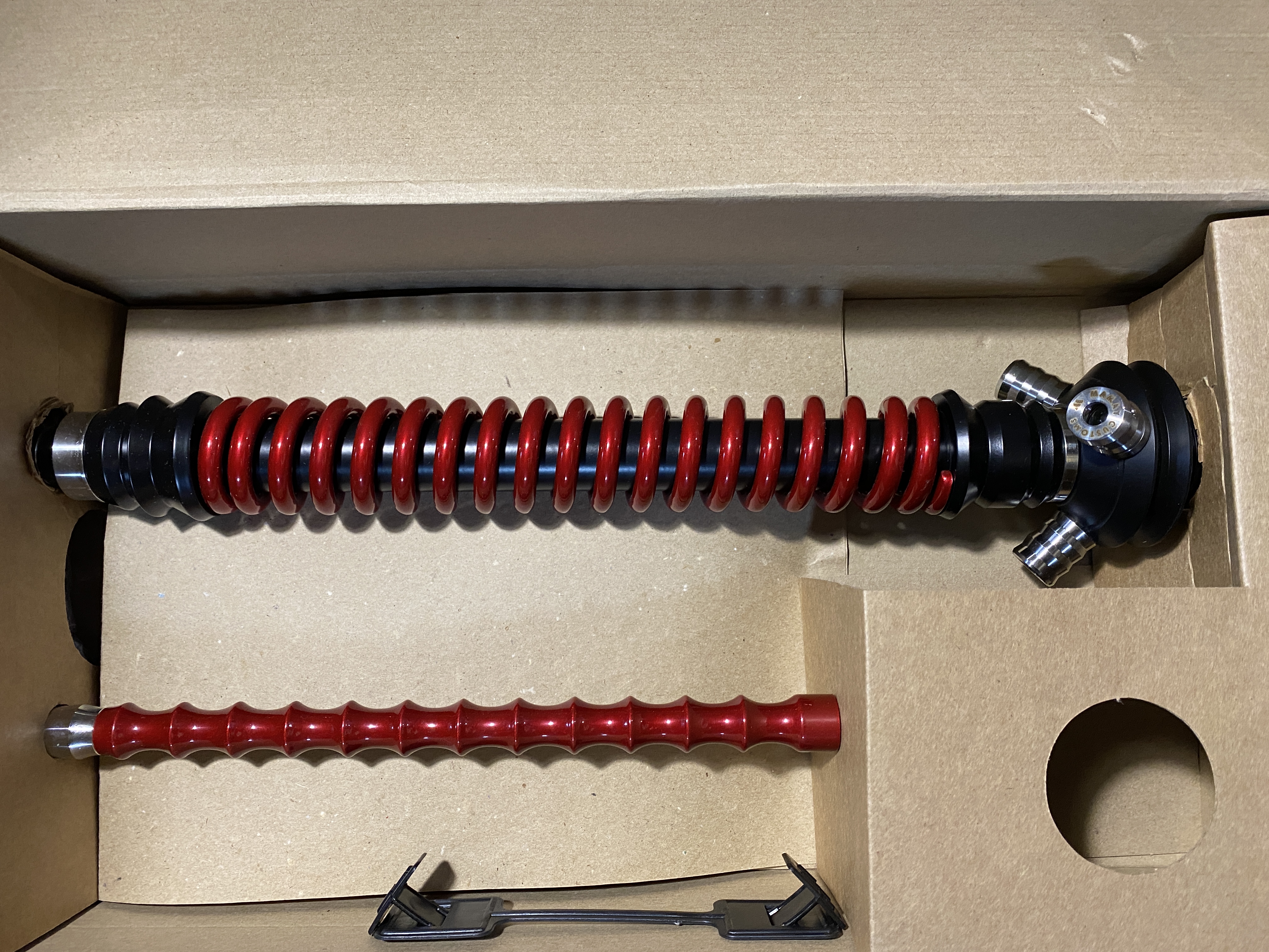 Кальян - Mamay - Coilovers - ( Черно - Красный Лак )