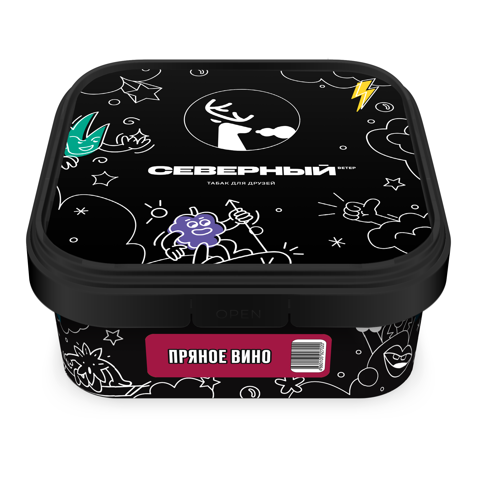 Табак для кальяна - Северный - ПРЯНОЕ ВИНО ( с ароматом фруктовое вино ) - 200 г