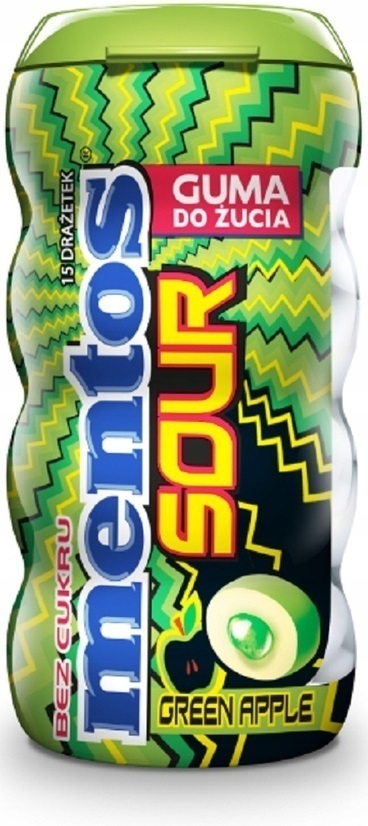 Жевательная резинка - Mentos - Sour Green Apple - 30 г