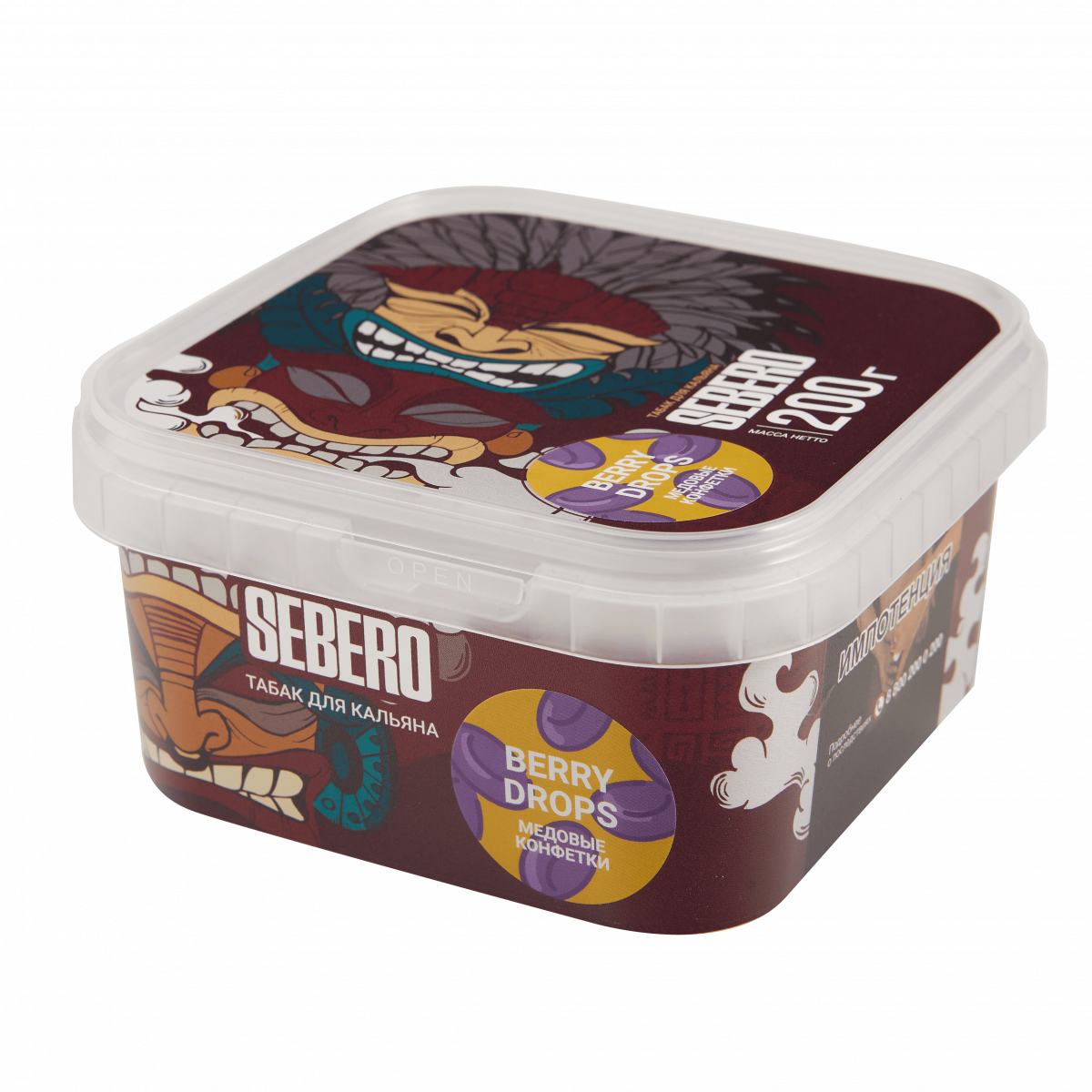 Табак для кальяна - Sebero - BERRY DROPS ( с ароматом ягодно-медовые конфетки ) - 200 г