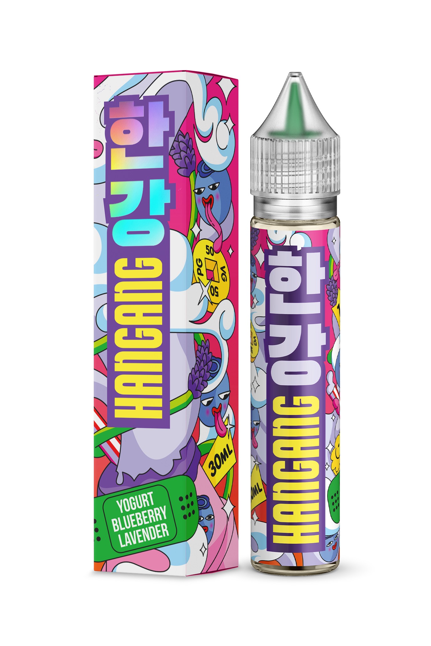 Жидкость - Hotspot Hangang - Salt 18 - Yoghurt Blueberry Lavender - 30 ml