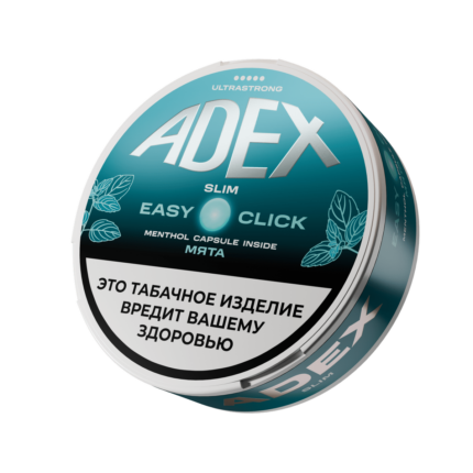 Жевательный табак - ADEX - Easy Click SLIM - Мята - 10 г