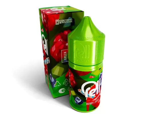 Жидкость для ЭСДН RELL GREEN - Berry Juice ( с ароматом ягодный сок ) - 10 мл / 18 мг/см3