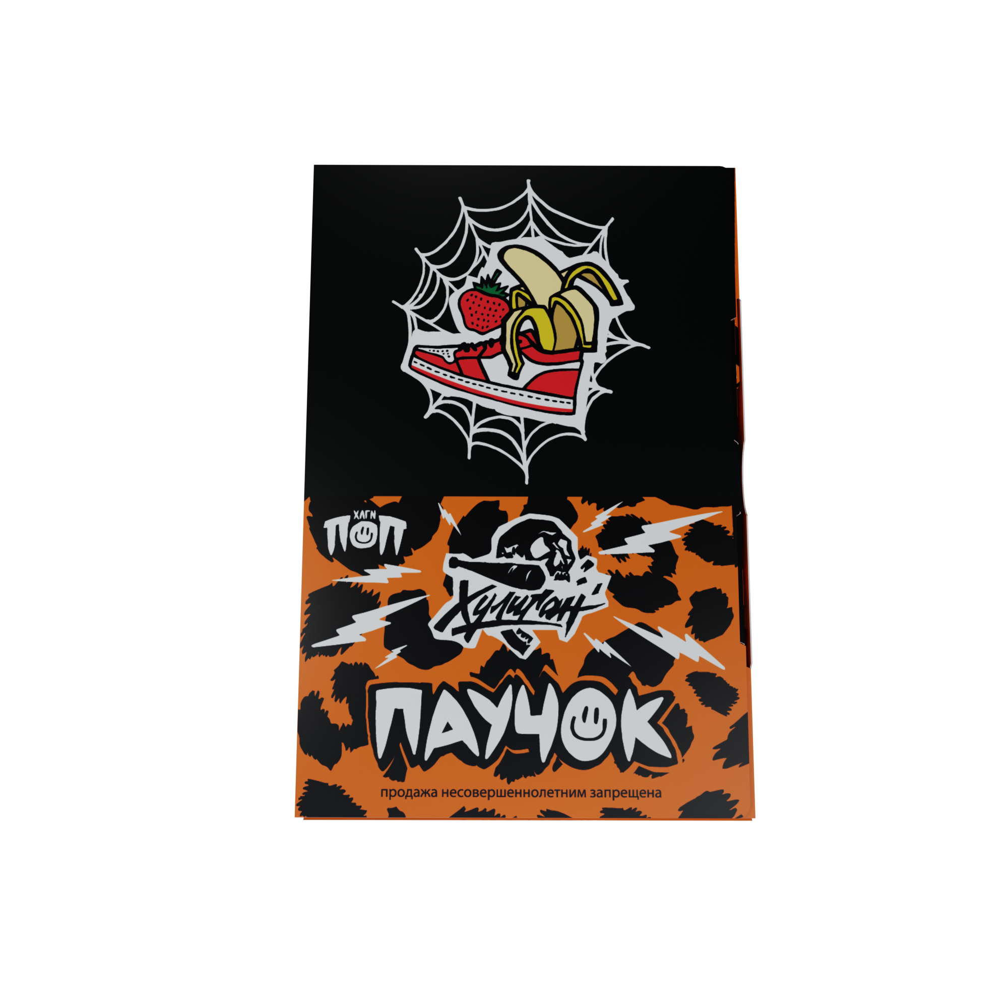 Табак для кальяна - Хулиган поп - Паучок ( с ароматом банановая клубника ) - 25 г