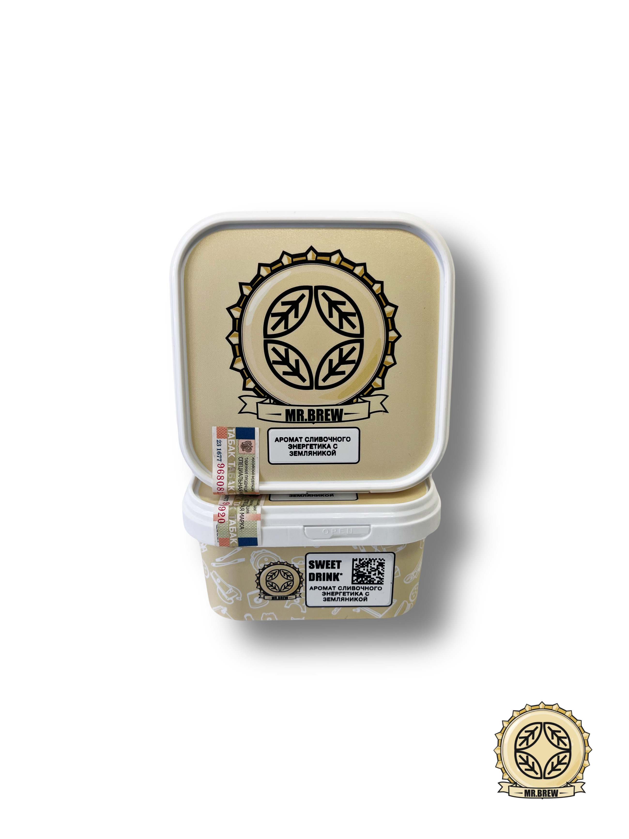 Табак для кальяна - MR. Brew - SWEET DRINK - ( с ароматом ЭНЕРГЕТИК С ЗЕМЛЯНИКОЙ ) - 200 г