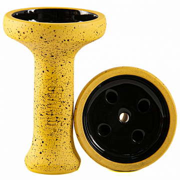 Чаша для кальяна - Облако - Mono - Black - желтый с черной