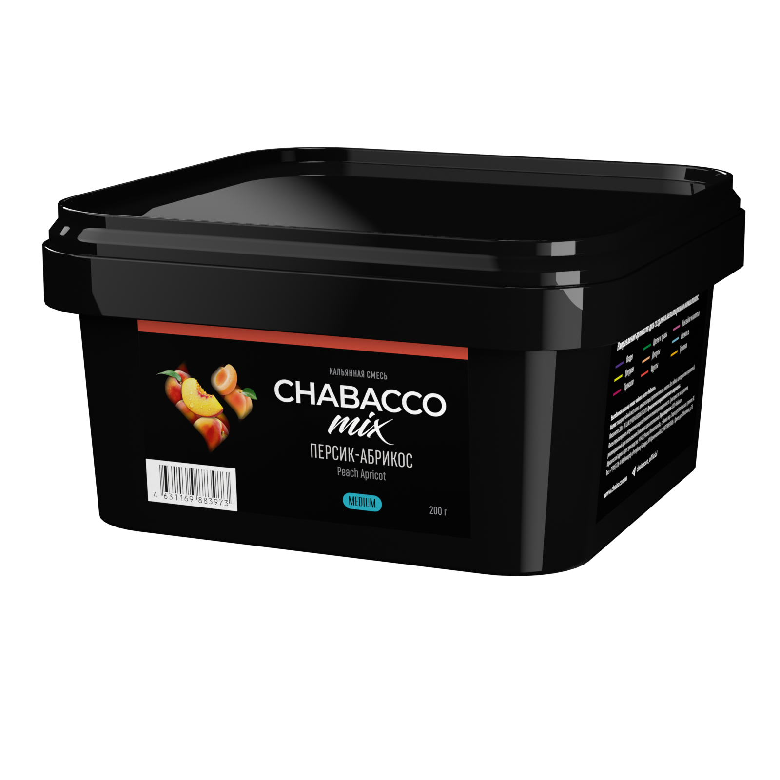 Бестабачная смесь для кальяна - Chabacco - MIX - PEACH APRICOT  - ( с ароматом персик абрикос ) - 200 г