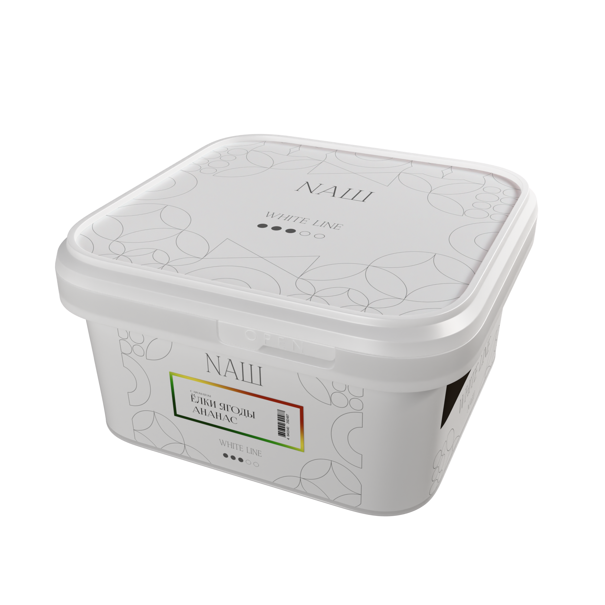 Табак для кальяна - NAШ - ЁЛКИ ЯГОДЫ АНАНАС ( с ароматом ёлки ягоды ананас ) - 200 г