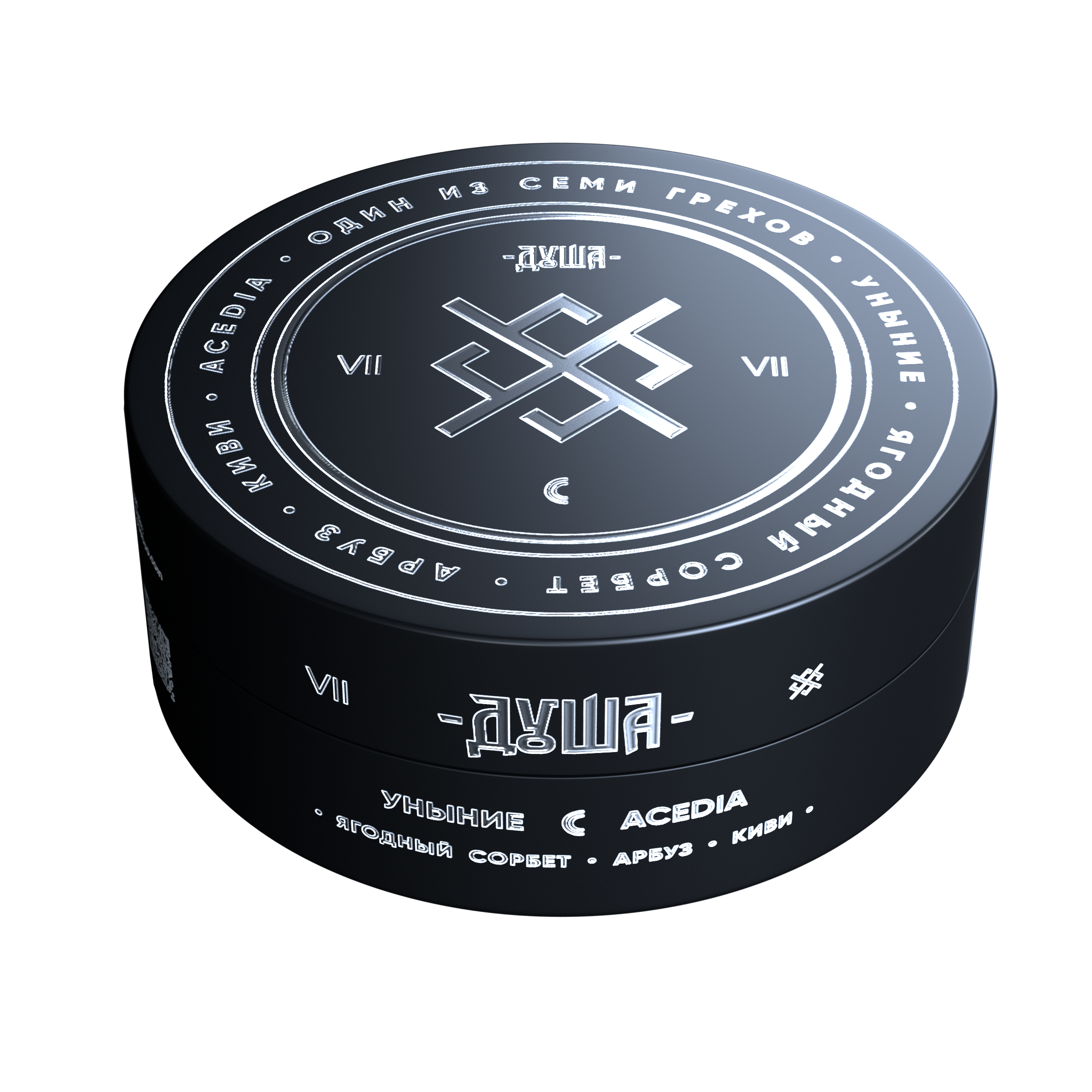 Табак для кальяна - Душа - Уныние ( с ароматом ягодный сорбет, арбуз, киви ) - 25 г