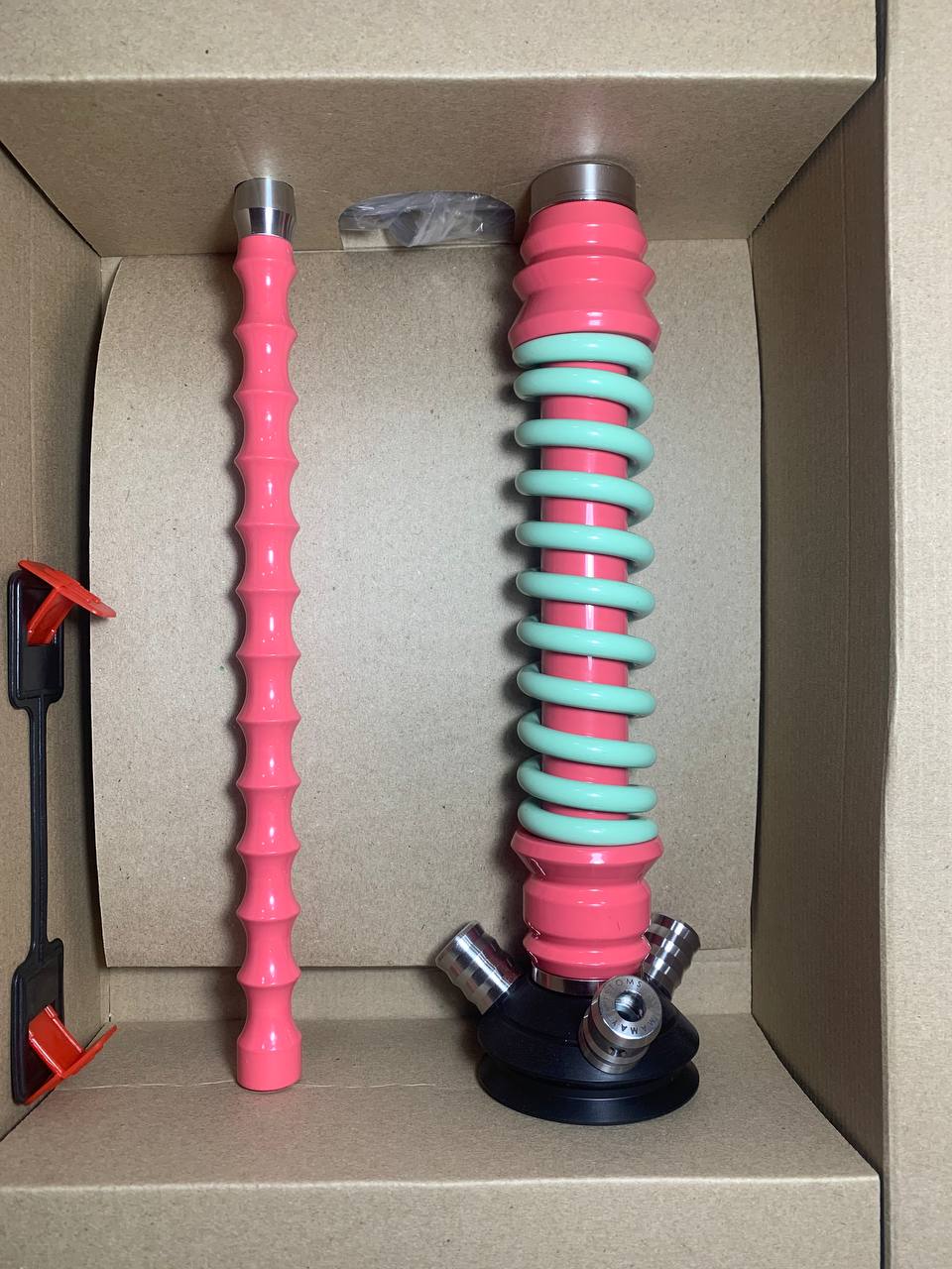 Кальян - Mamay - Coilovers Mini - ( Розовая шахта - фисташка спираль )