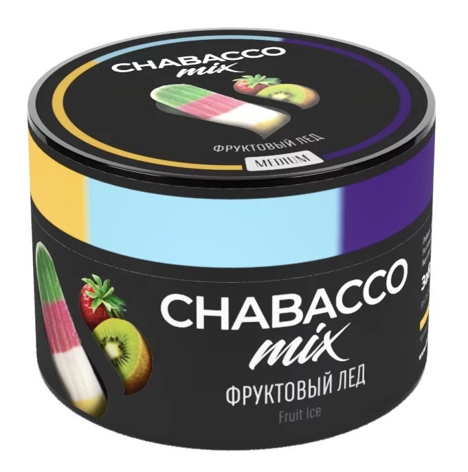 Бестабачная смесь для кальяна - Chabacco MIX - Fruit Ice ( с ароматом фруктовый лед ) - 50 г