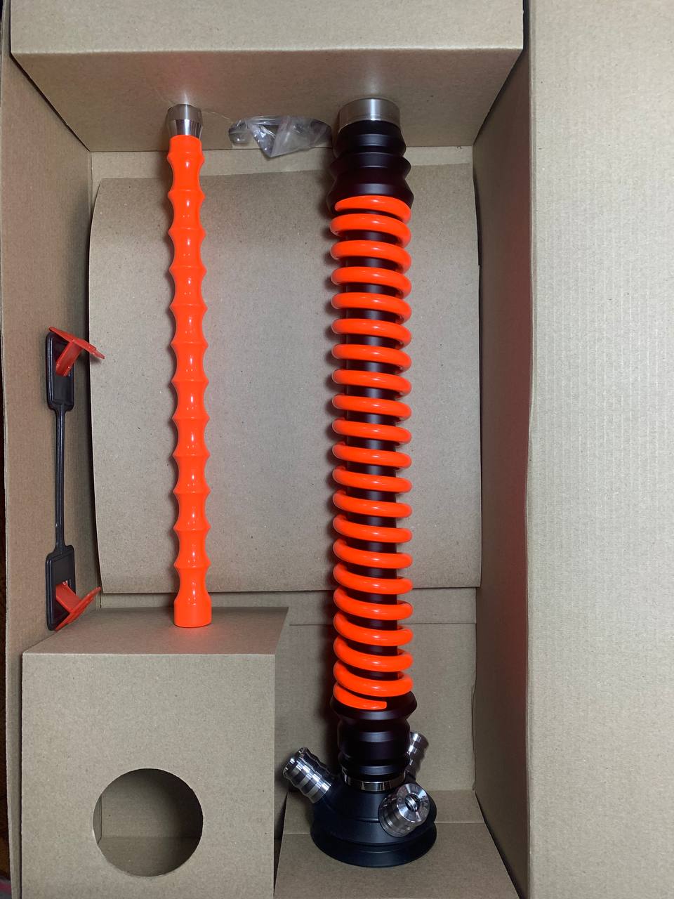 Кальян - Mamay - Coilovers - ( Черная шахта - оранжевый флюр спираль )