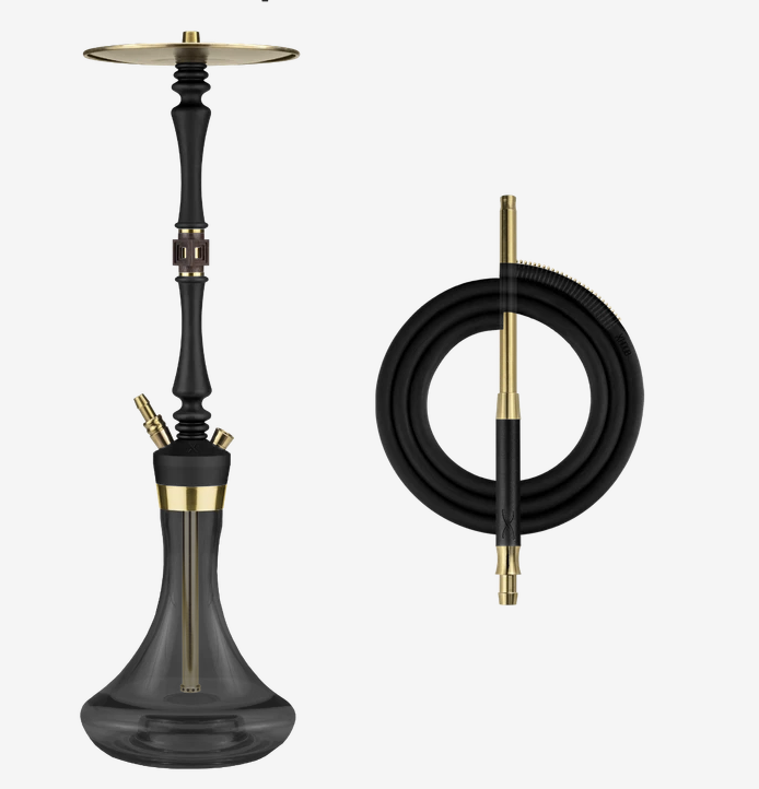 Кальян - Hoob - Mars Pro - Black ( Gold ) + колба в комплекте