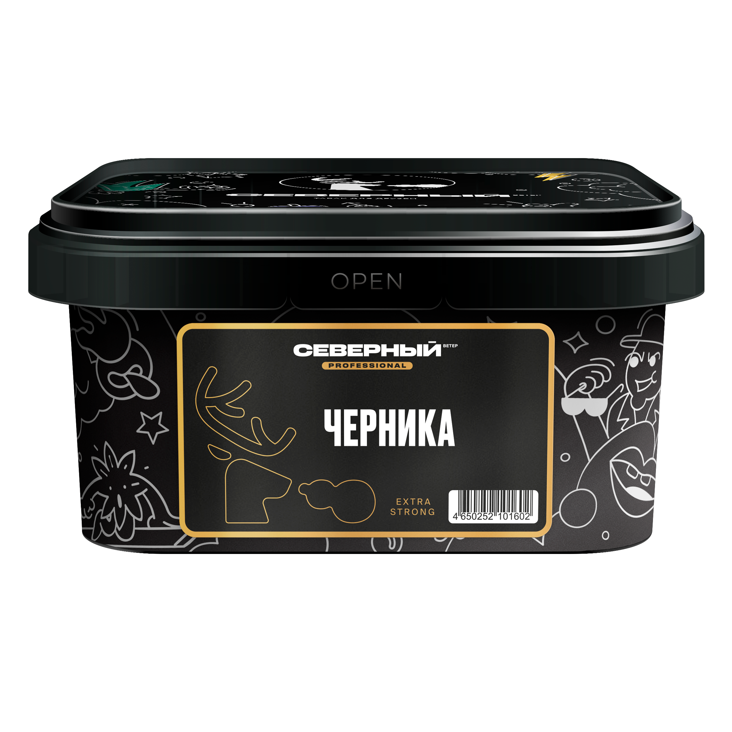 Табак для кальяна - Северный PRO - ЧЕРНИКА ( с ароматом черника ) - 200 г