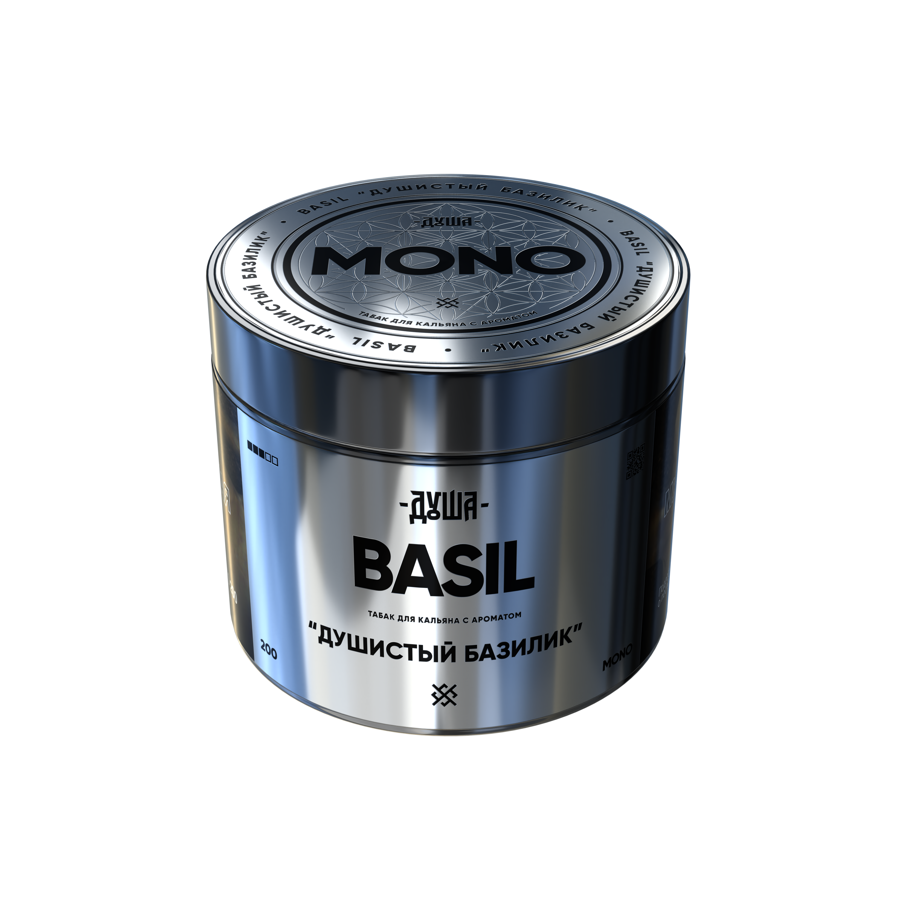 Табак для кальяна - Душа Mono - BASIL - ( c ароматом душистый базилик ) - 200 г