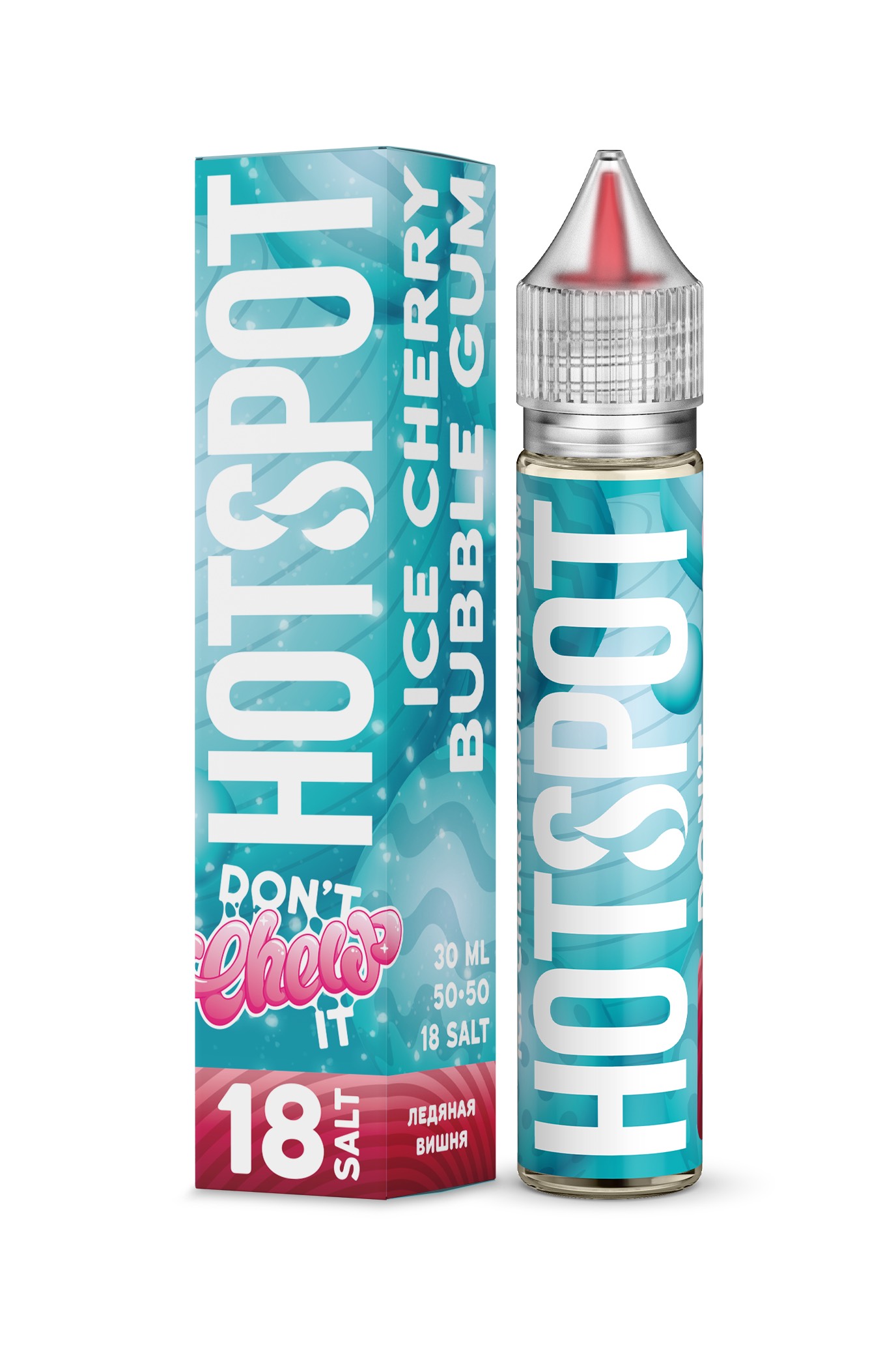 Жидкость - Hotspot Don't Chew It - Salt 18 - Вишня Мята Жвачка - 30 ml