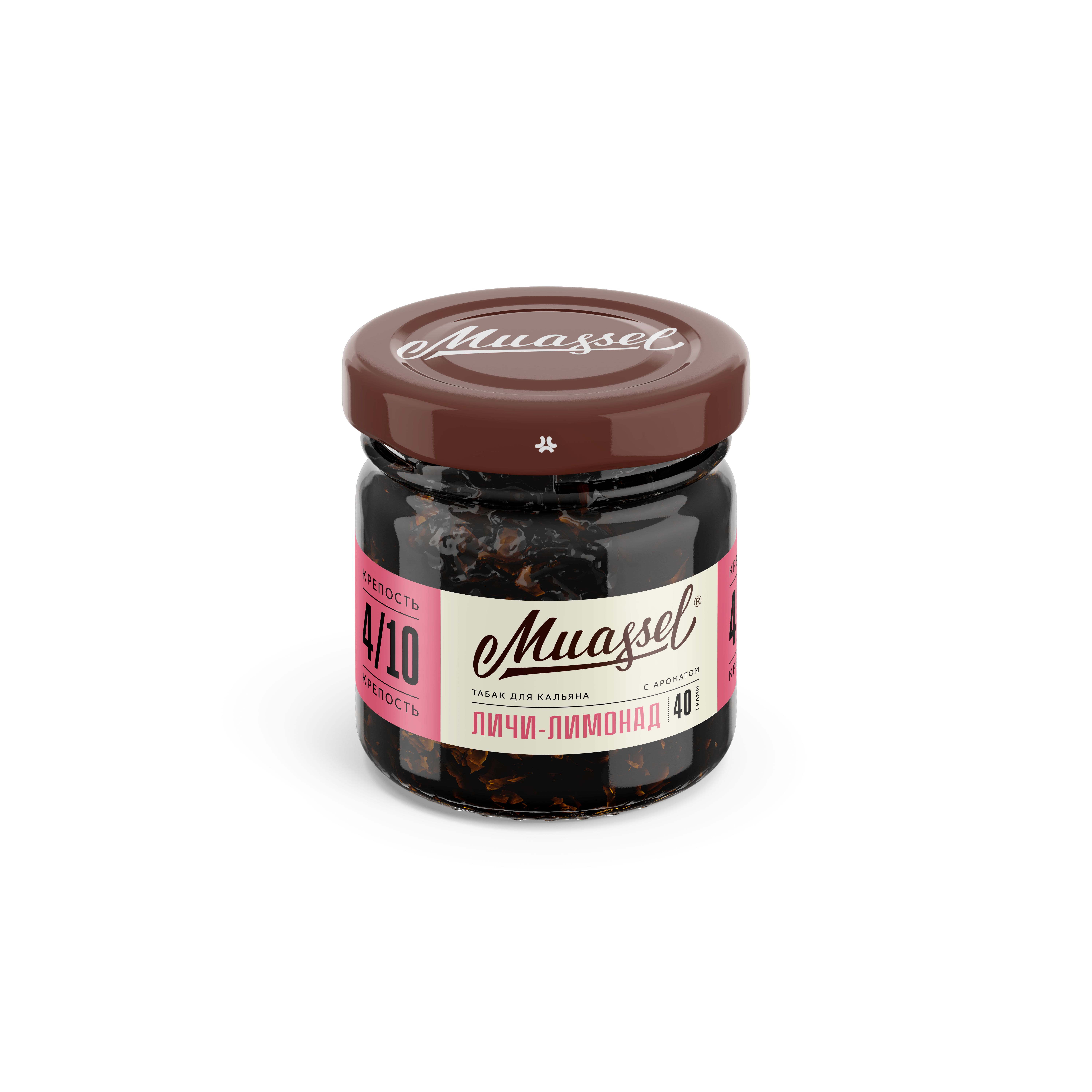 Табак для кальяна - Muassel medium 4/10 - Личи-лимонад ( с ароматом лимонад с личи ) - 40 г
