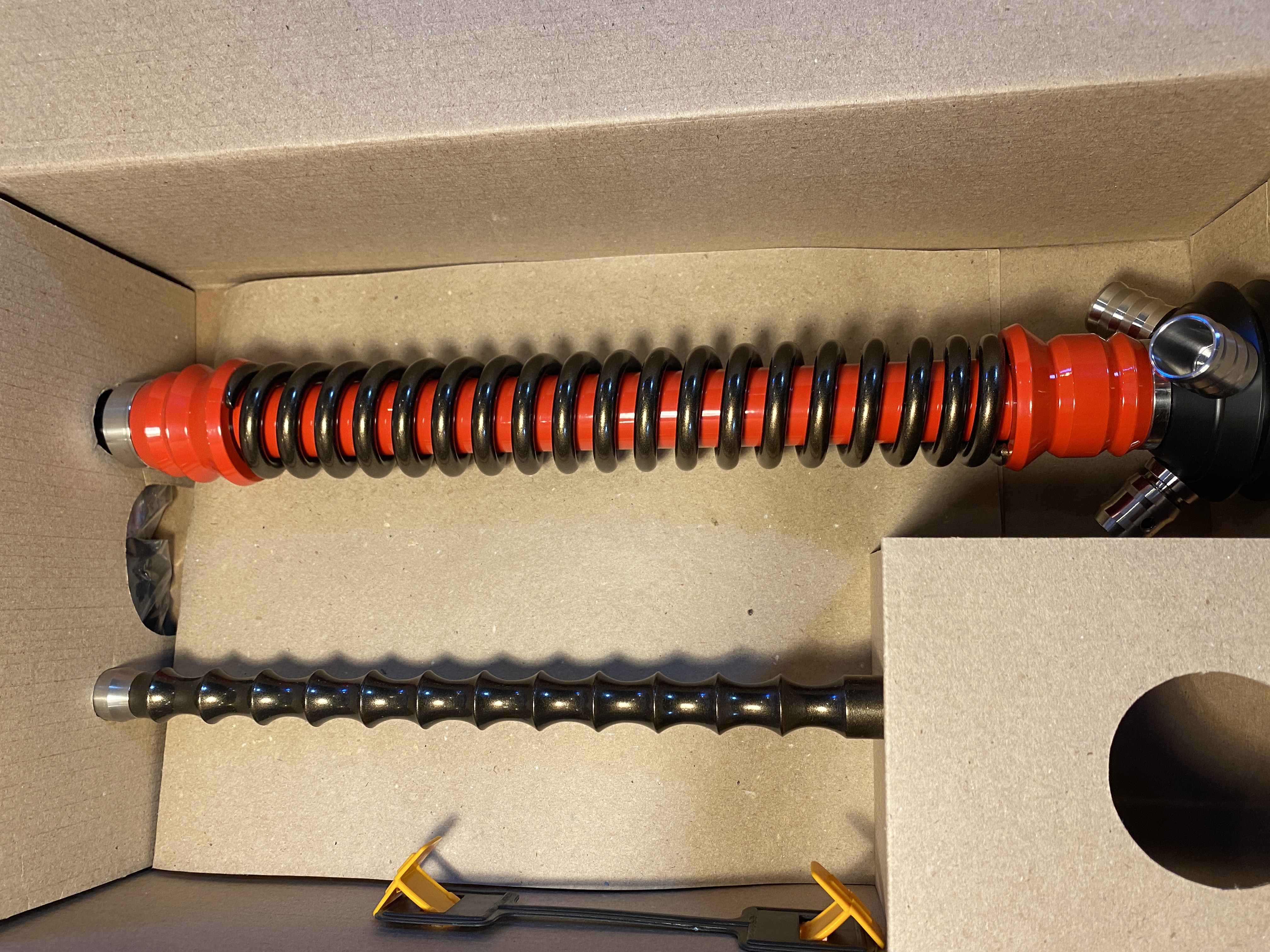 Кальян - Mamay - Coilovers - ( Красный - Бронзовая пружина )