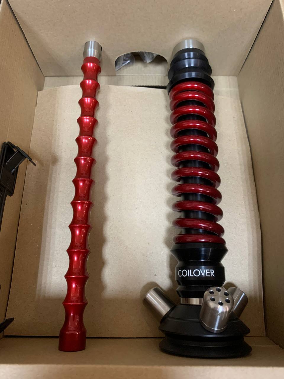 Кальян - Mamay - Coilovers Mini - ( Черный шахта - Красный Лак спираль ) - 2.0