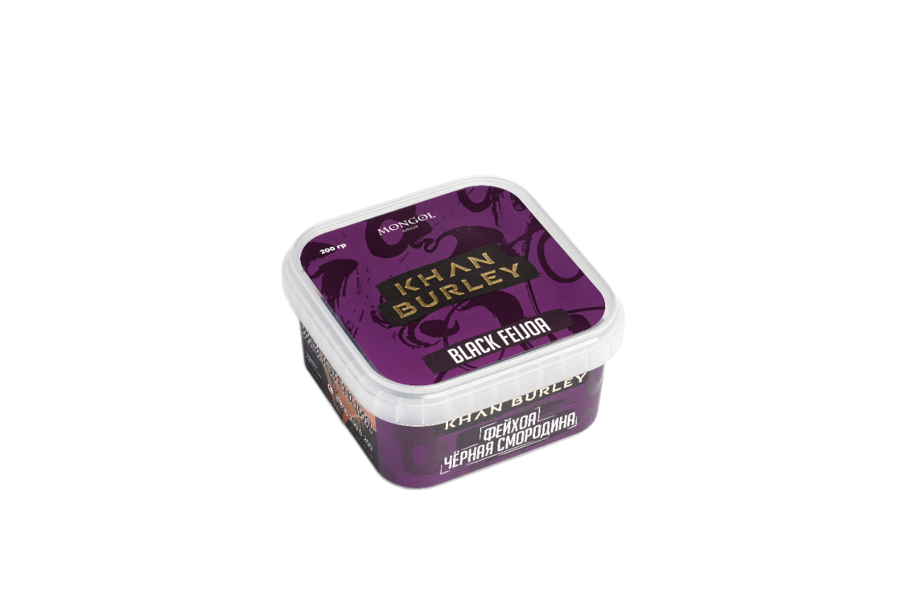 Табак для кальян - Khan Burley - BLACK FEIJOA  ( с ароматом фейхоа, черная смородина ) - 200г