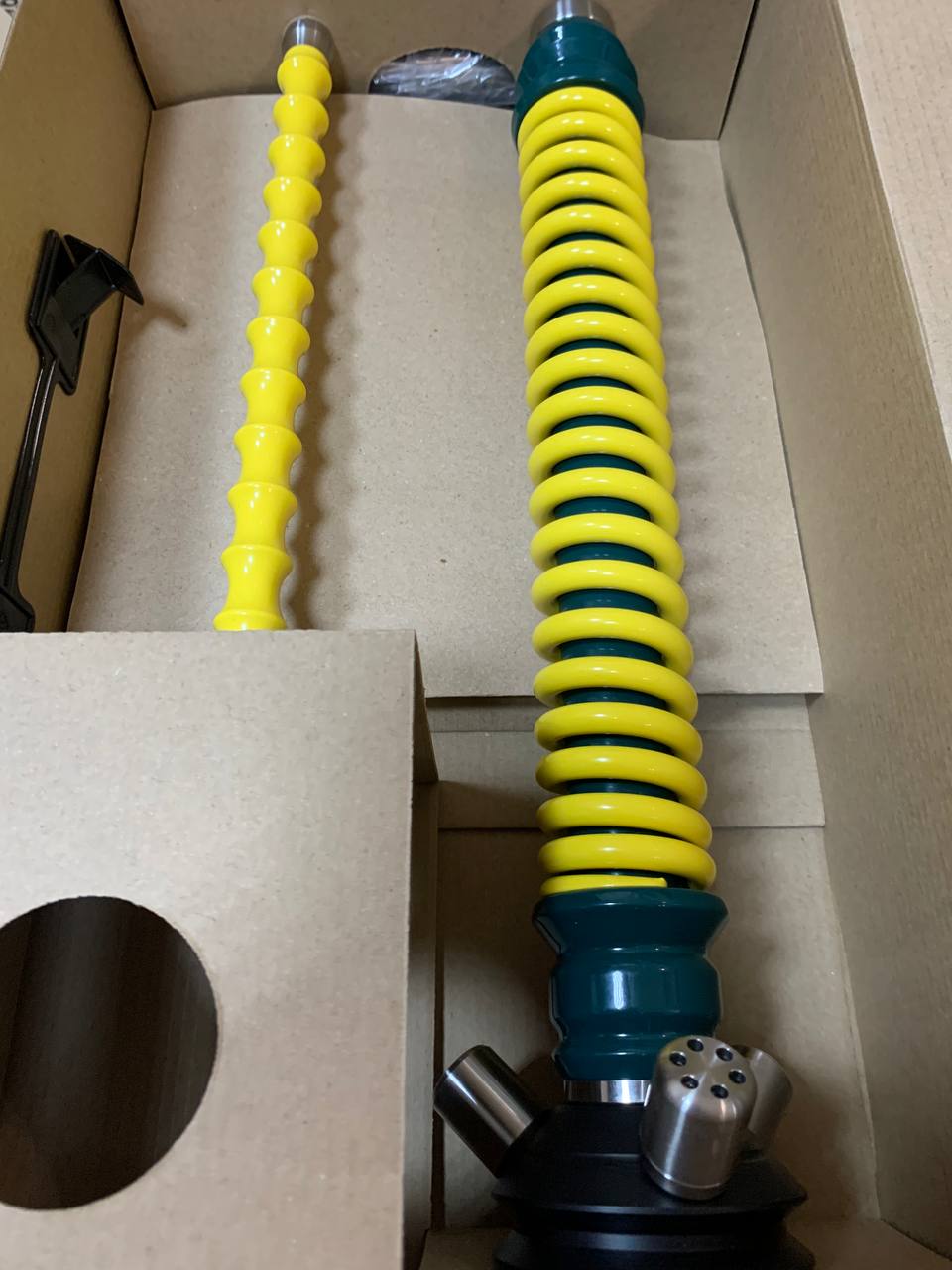 Кальян - Mamay - Coilovers - ( Зеленая шахта - желтая спираль )