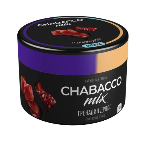 Бестабачная смесь для кальяна - Chabacco Mix - Grenadine Drops ( с ароматом гренадин дропс ) - 50 г