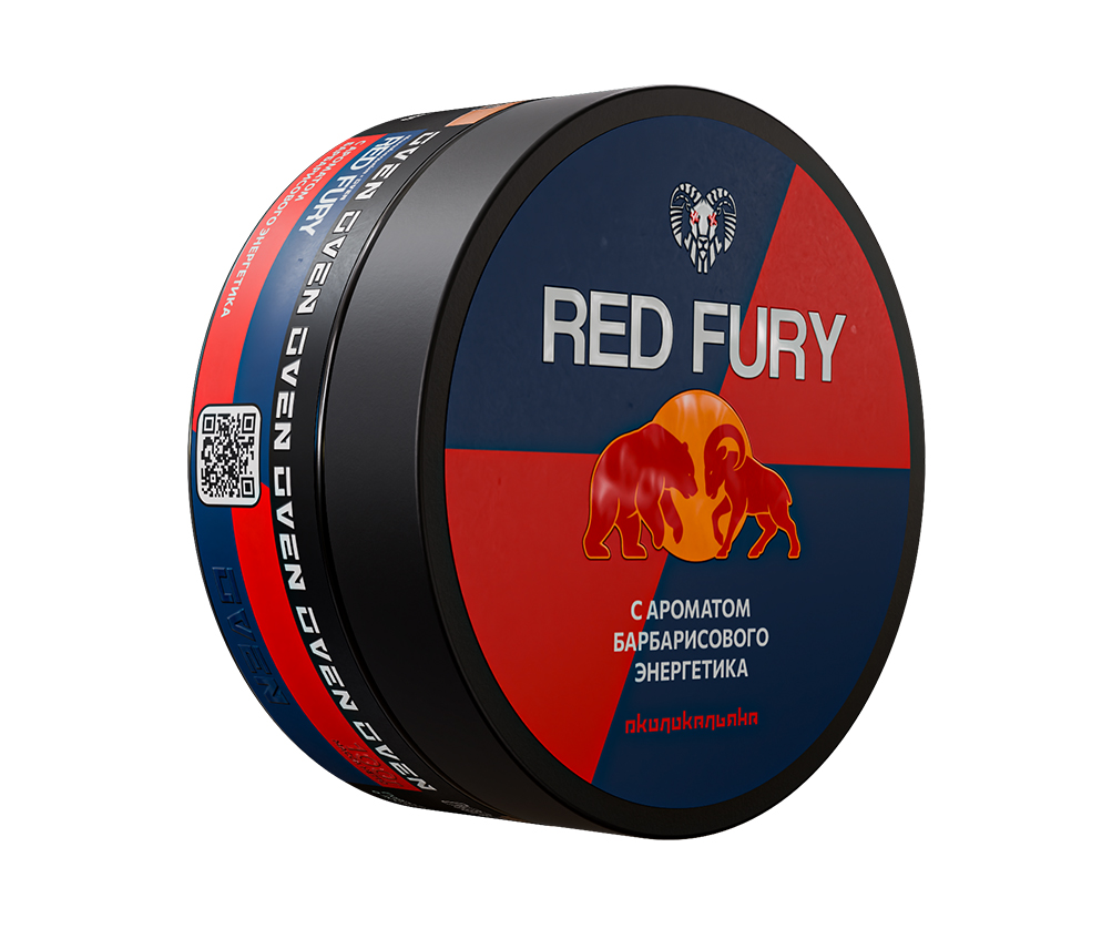 Табак для кальяна - Oven - Red Fury ( с ароматом барбарисовый энергетик ) - 100 г