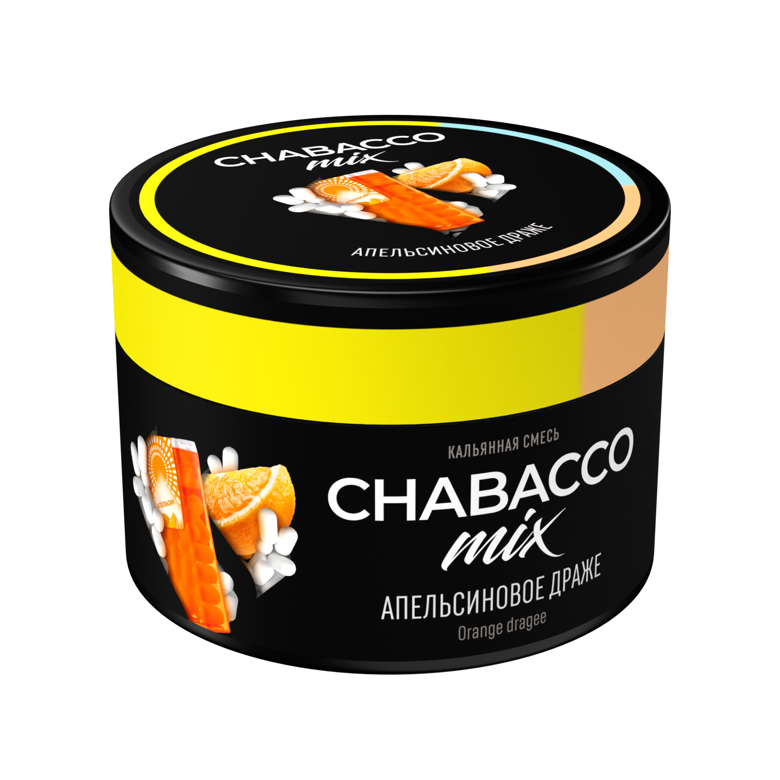 Бестабачная смесь для кальяна - Chabacco Mix - Orange Dragee ( с ароматом апельсиновое драже ) - 40 г