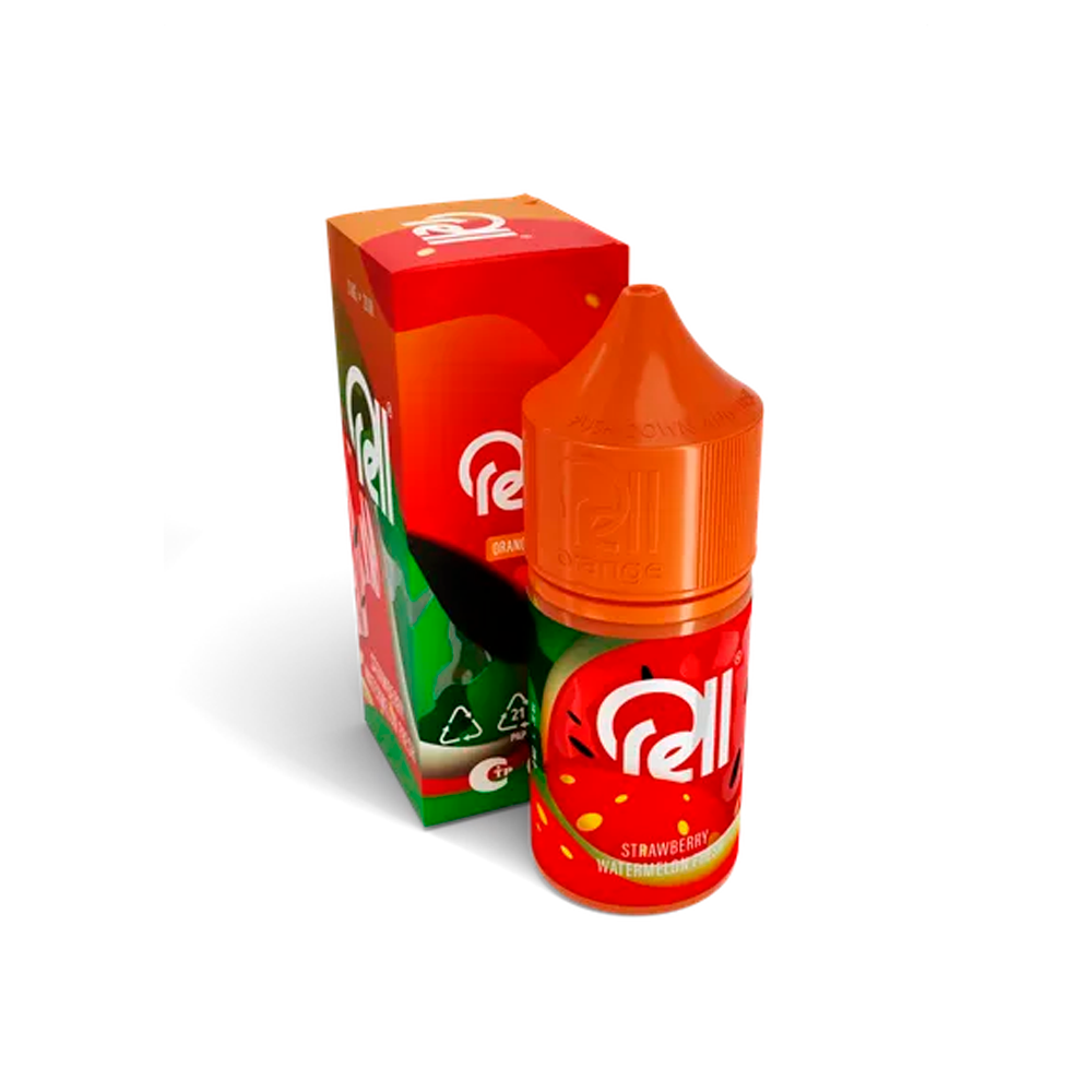 Жидкость для ЭСДН RELL ORANGE - Strawberry Watermelon Fresh ( с ароматом фреш из арбуза и клубники ) - 10 мл / 18 мг/см3