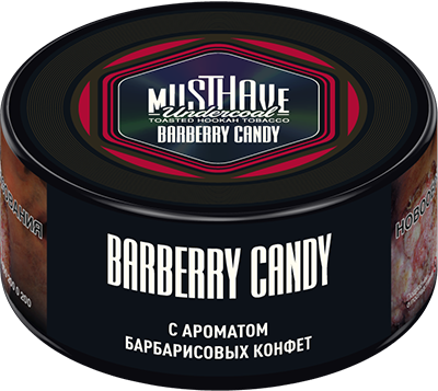 Табак для кальяна - Must Have - Barberry Candy ( с ароматом барбарисовые леденцы ) - small size - 25 г