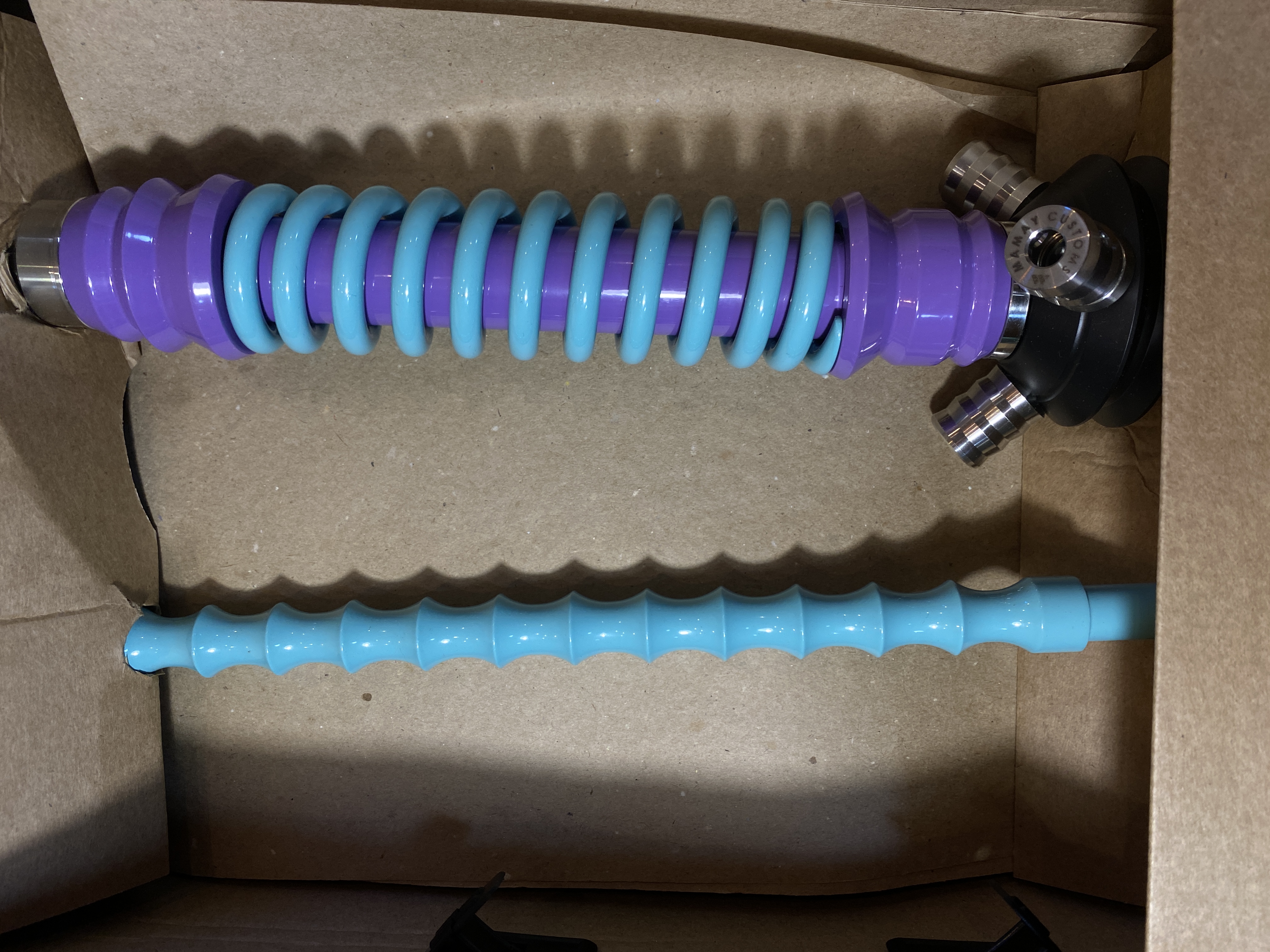 Кальян - Mamay - Coilovers Mini - ( Сирень Шахта - Мята спираль )