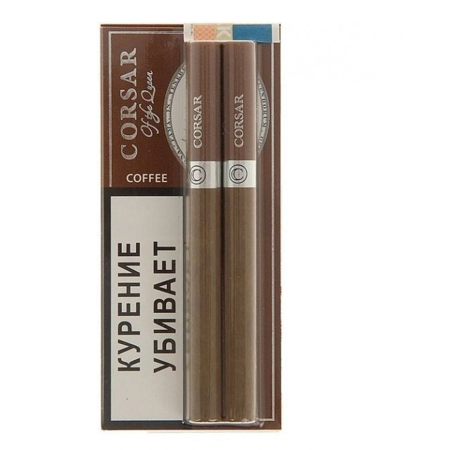 Сигариллы - Corsar - Coffee - (2 шт/блистер)