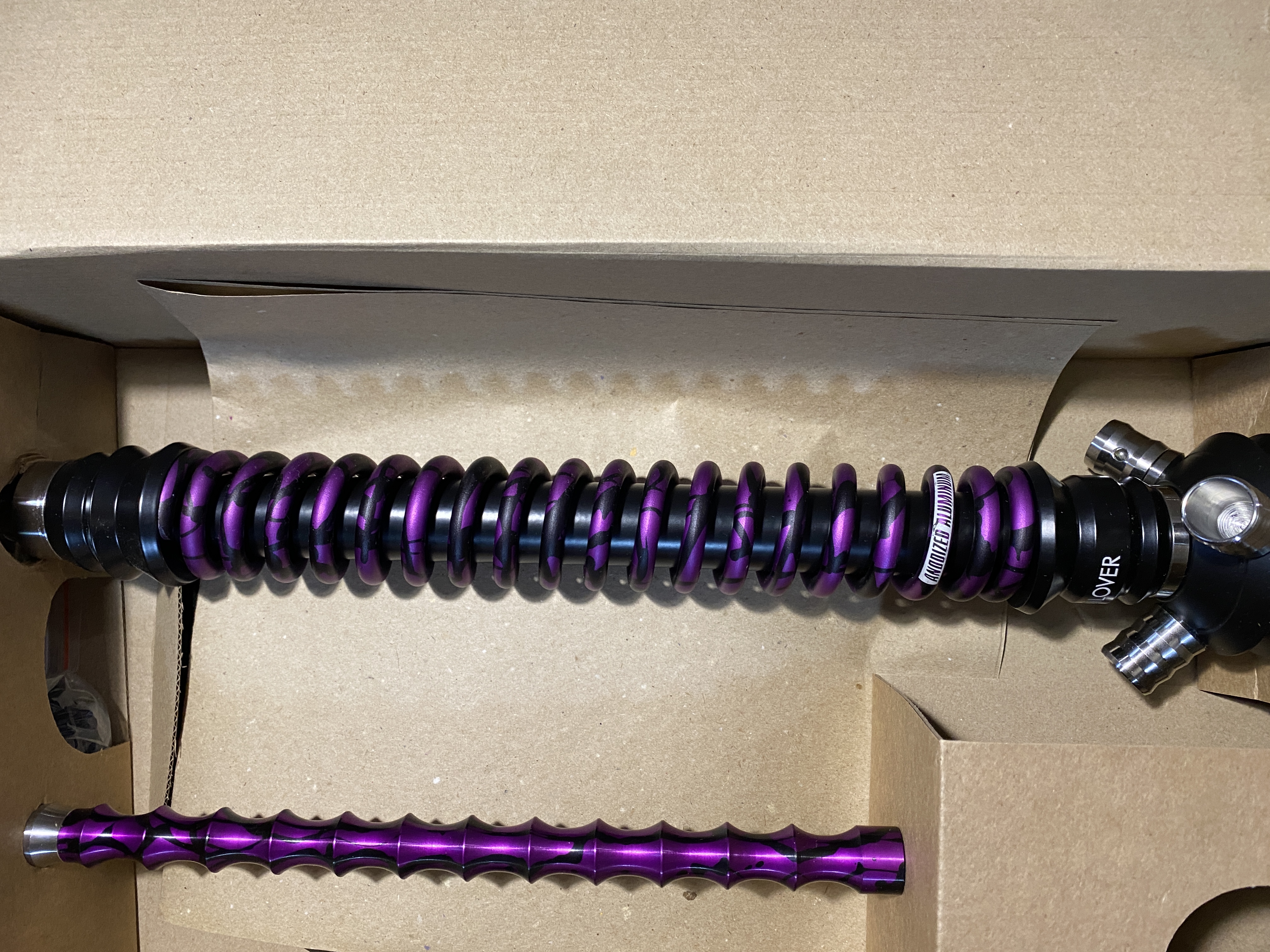 Кальян - Mamay - Coilovers - ( Черно - Фиолетовый Анодирование )