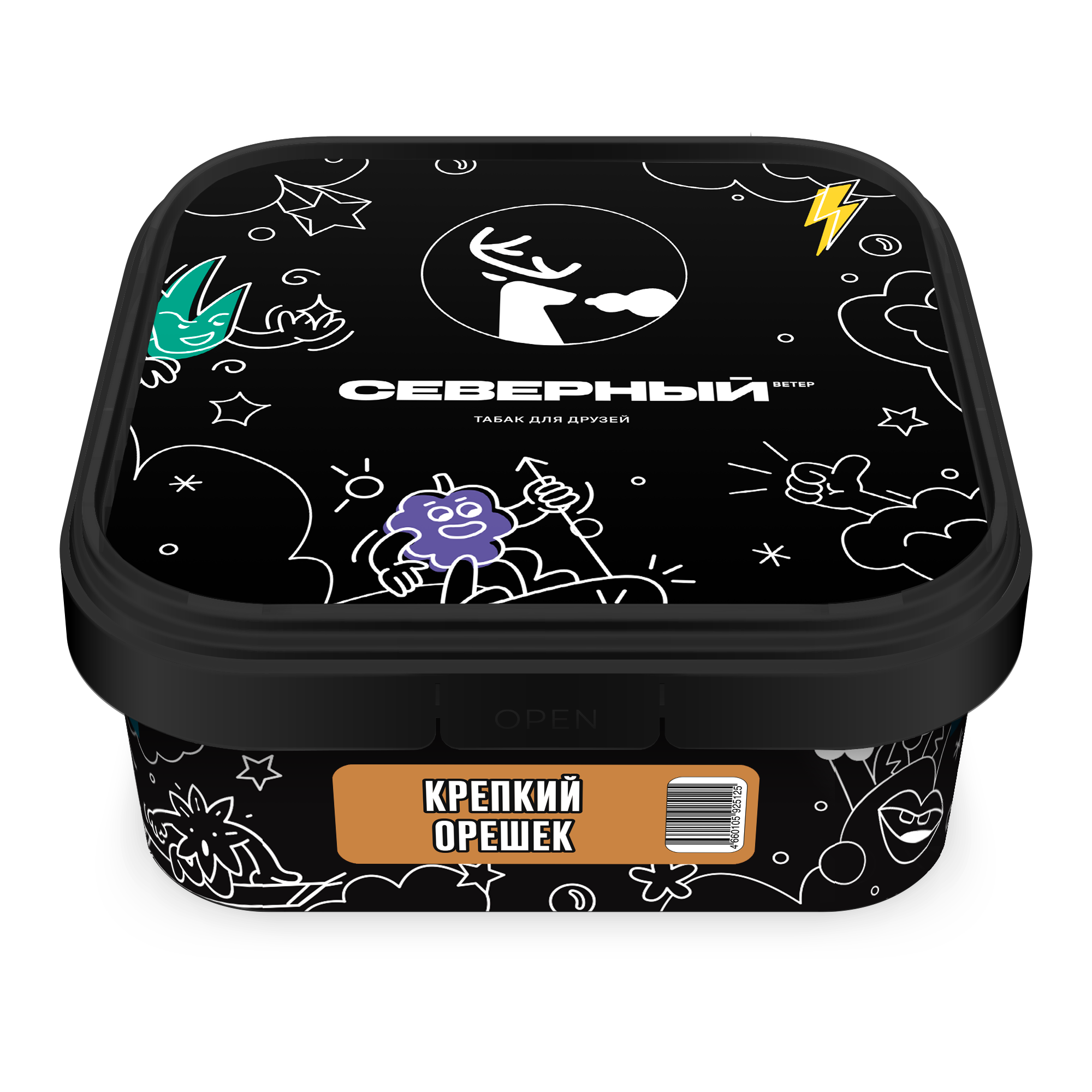 Табак для кальяна - Северный - КРЕПКИЙ ОРЕШЕК ( с ароматом орех шоколад ) - 200 г