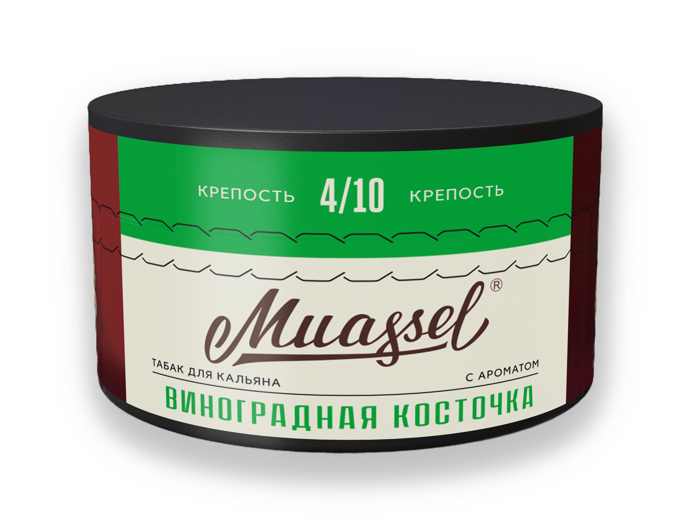Табак для кальяна - Muassel Medium 4/10 - ВИНОГРАДНАЯ КОСТОЧКА ( с ароматом виноградная косточка ) - 200 г