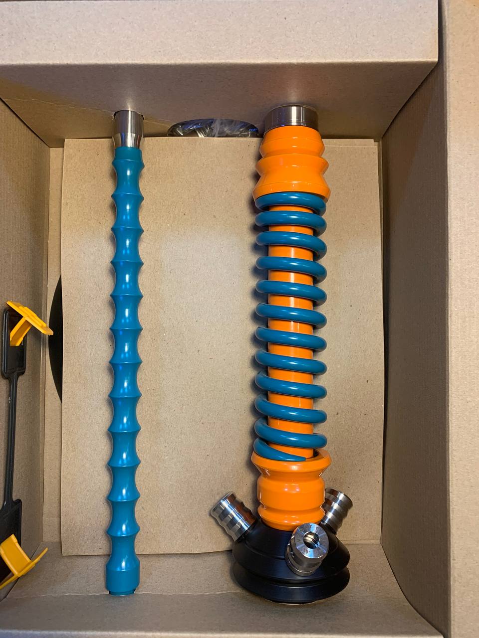 Кальян - Mamay - Coilovers Mini - ( Оранжевая шахта - морская волна спираль )