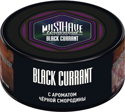Табак для кальяна - Must Have - Blackcurrant ( с ароматом черная смородина ) - small size - 25 г