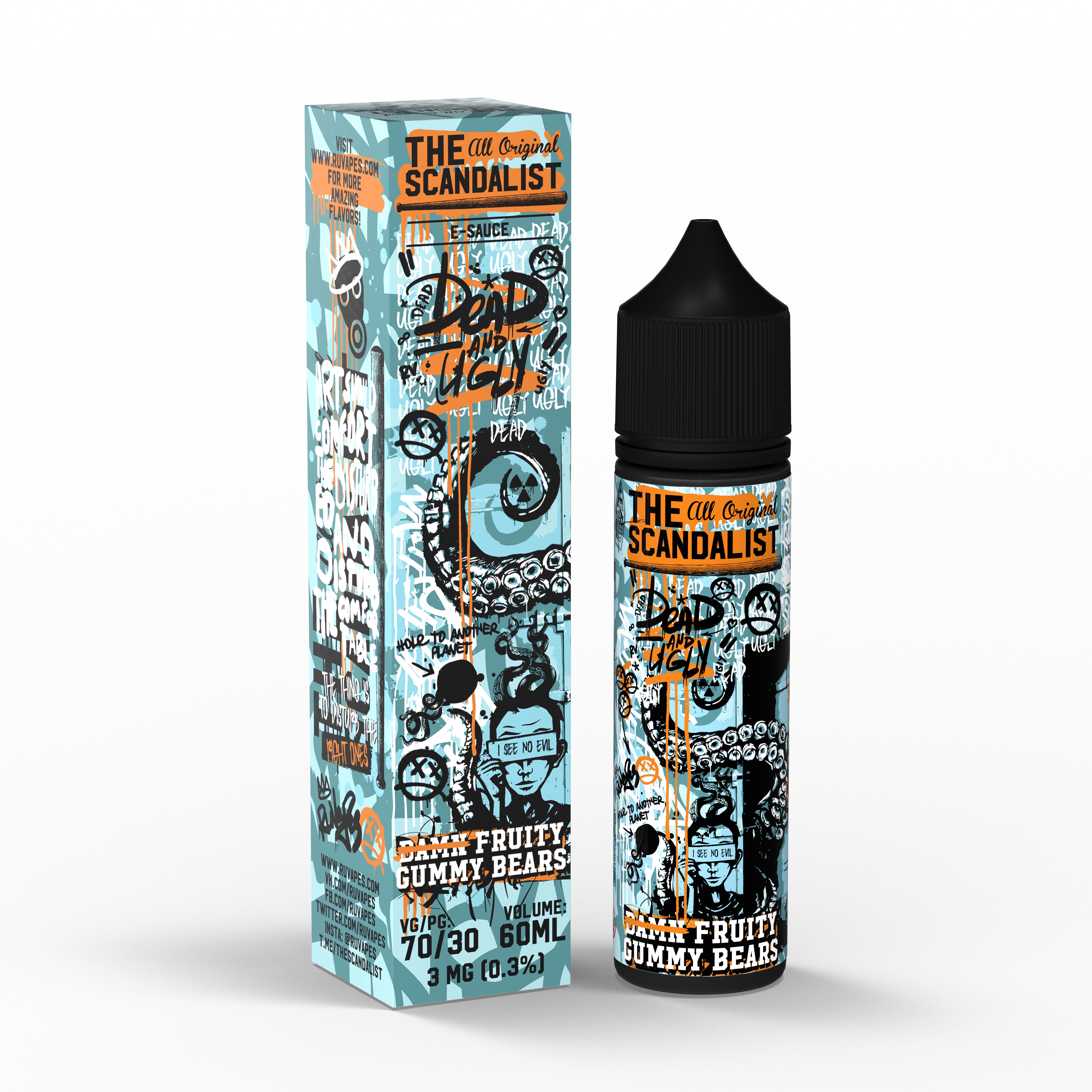 Жидкость - The Scandalist - 3 mg - Dead and Ugly - 60 ml