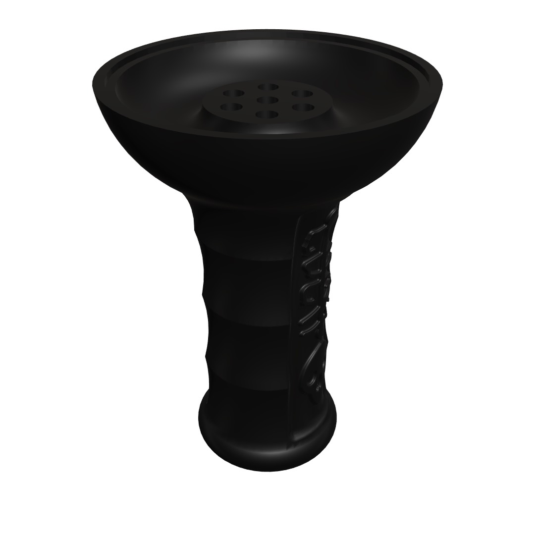 Чаша для кальяна - Хулиган - Roller - черная матовая ( фанел )